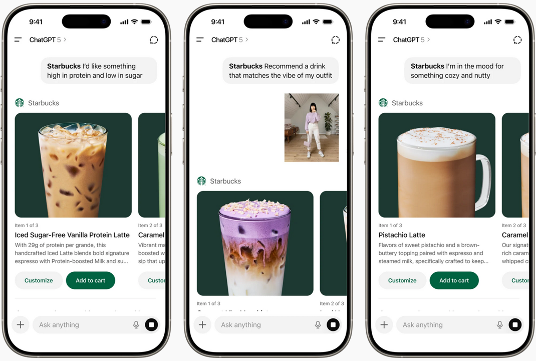 Starbucks Tests AI-Driven Drink Discovery Through ChatGPT Integration |